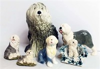 Selection of Ceramic Sheepdog Figurines