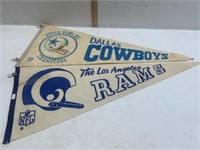 Vintage Cowboys Super Bowl XII and Rams