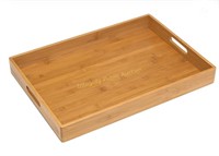 Lipper Solid Bamboo Wood Serving Tray