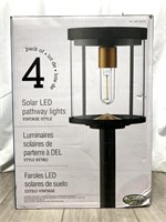 Naturally Solar Led Pathway Lights 4 Pack