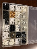 Big box full of beads for jewelry making