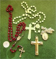 Rosary Beads, Pendants, Medals