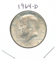 1964-D Kennedy Silver Half Dollar