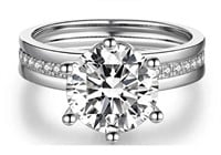 925S 5.0ct Moissanite Diamond Ring