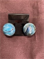 Lucite clip earrings