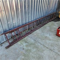 24' Wooden Extension Ladder