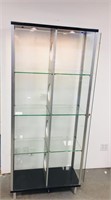 6 ft tall glass curio cabinet