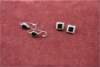 (2) Pair Sterling Silver Earrings