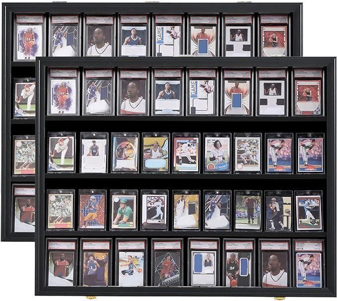 2Pack 36 Graded Sports Card Display Frames