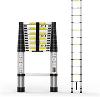 Telescoping Extension Ladder 12.5FT, Aluminum