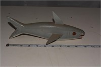 Small Handmade Wooden Shark Art