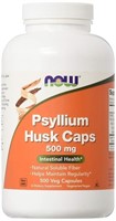 2027Psyllium Husk by NOW - 500 capsules