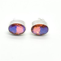 Silver Orange Mystic Quartz(16.1ct) Earrings