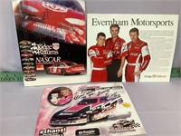 Signed racing pictures