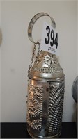 PUNCHED METAL CANDLE LANTERN 17"