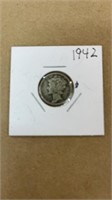 1942 Mercury Dime