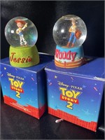 VTG Toy Story 2 Snow Globes Pair