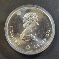 Silver 24.32G Montreal Olympia $5 Coin