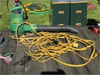 Leaf Blower and Extension Cords