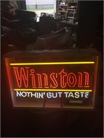 Winston nothing but taste fluorescent sign