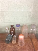 Assorted different sized jars