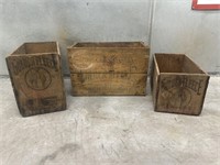 3 x Golden Fleece Timber Oil Boxes Inc. Hanging