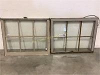 Pair of 6 Panel Window Panes