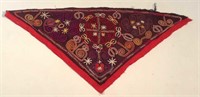 EMBROIDERED SILK SUZANI SCARF FRAGMENT