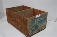 Vintage Mountain Lake County Bartletts Wood Box