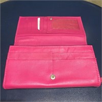 Pink Leather Wallet