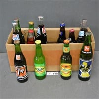 Assorted Advertising Soda Beverage Bottles