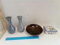 Marble  Vases, Ceramic Decor Bowl,  & Hong Kong