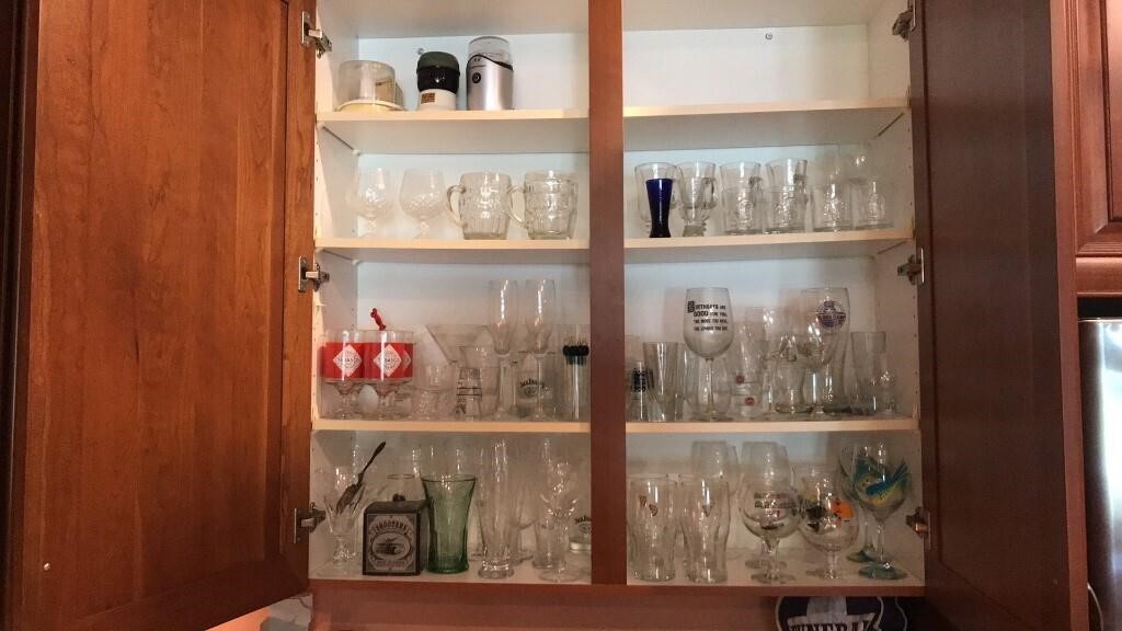 Cabinet Contents - Misc. Glassware