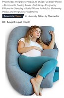 U-Shaped Body/Pregnancy Pillow w/ Cooling Cover,