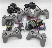 (Z) Sony controllers with Nintendo, GameCube, and