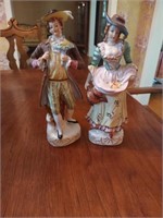 Occupied Japan courting couple. Approx 10.25"