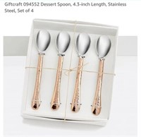 MSRP $20 4 Boxes of 4 Dessert Spoons