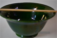 14 1/2" Green Fruit Bowl Made in Italy