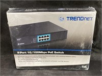 NIB TRENDnet 8 Port 10/100Mbps PoE Switch