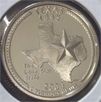 Proof 2004S Texas quarter