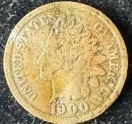 1900 Indian Head Penny - Rough
