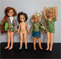 4 Pc. Vintage 1969-70's Ideal Dolls