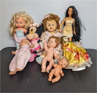 Lot Vintage Dolls, Misc.