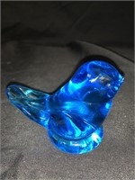 1987 LEO WARD GLASS 2.5 “ BLUE BIRD OF HAPPINESS