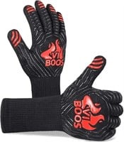 BBQ Grill Gloves, 1472? Extreme Heat Resistant Gri