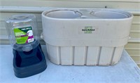Elevated Dog Store & Feed Food & Water Bowl