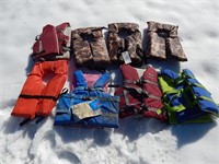 Bag of assorted life jackets