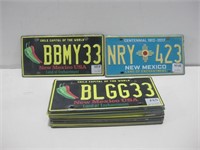 Twenty New Mexico License Plates