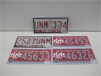 Five New Mexico License Plates