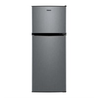 Galanz 4.6ft 2-Door Mini Fridge  Steel